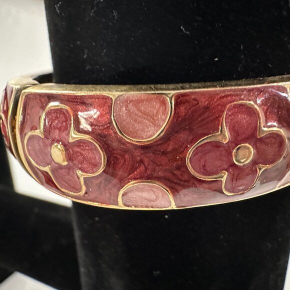 Vintage Cloisonne Clamper Bracelet - Picture 4 of 8